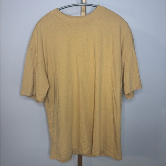 PacSun Tan Basic Short Sleeve Oversized Tee - Picture 1 of 3